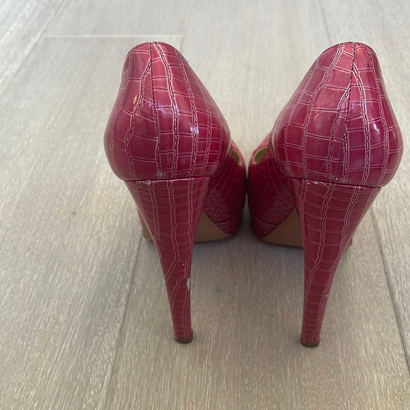 Casadei croc embossed platform high heels - Picture 2 of 9